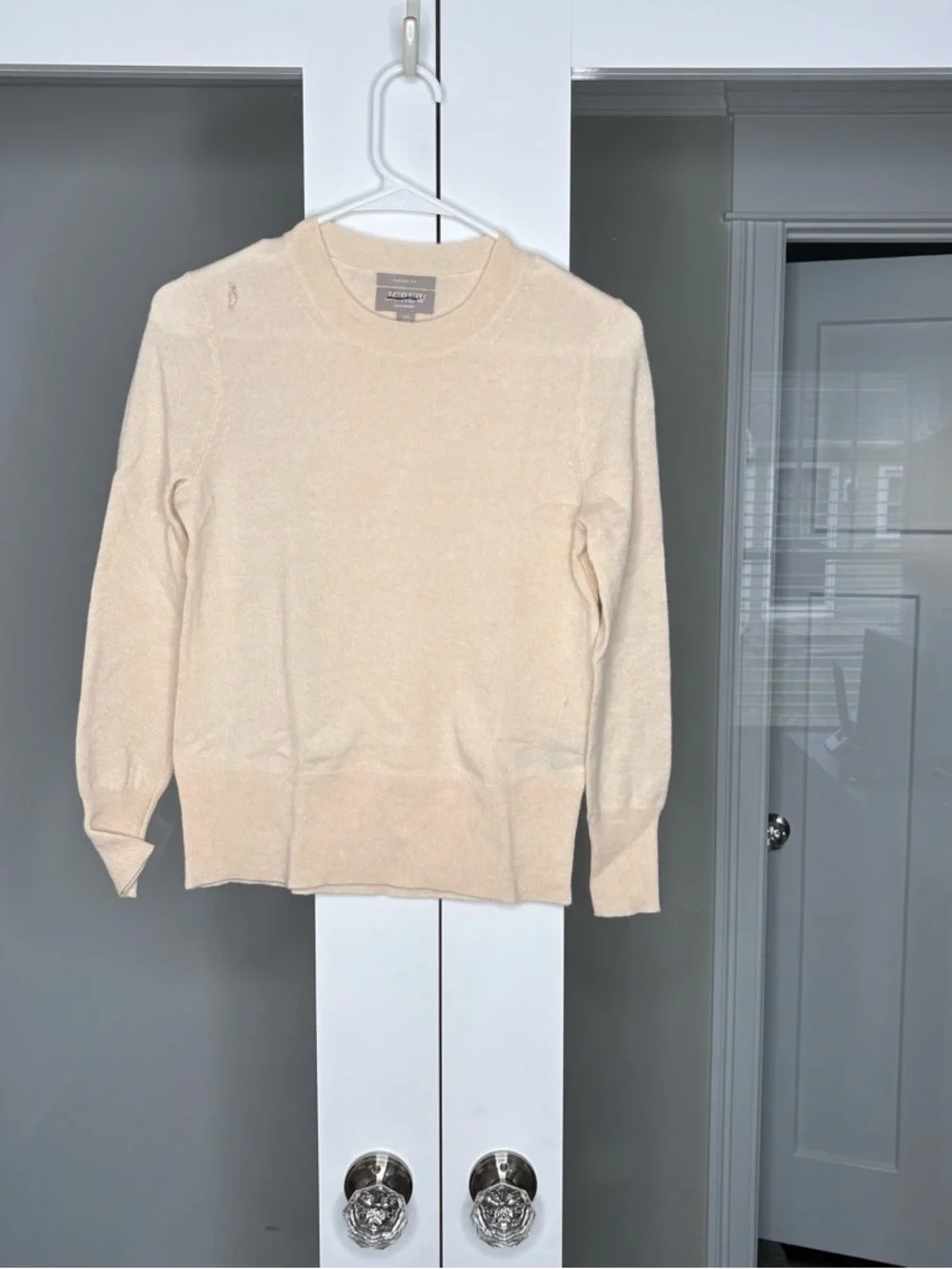 J. Crew Cashmere Classic-fit Crewneck Sweater Heather Natural
